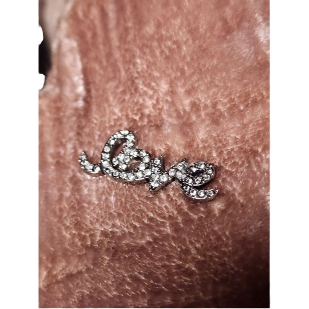 Joie Jadine Velvet Mules Blush Color Size EU 39 Embellished 'Love' and Bee Pins - Picture 4 of 9